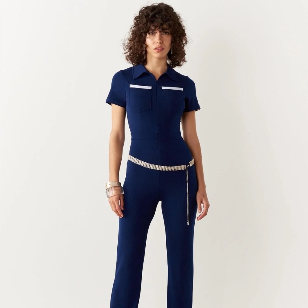 Peachy Den navy jumpsuit